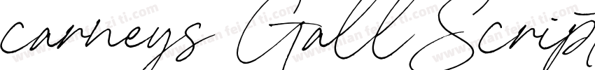 carneys Gall而已Script字体转换